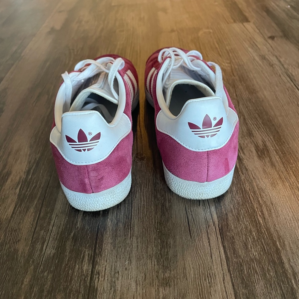 Adidas Gazelle Red Suede Sneakers - Picture 3 of 6